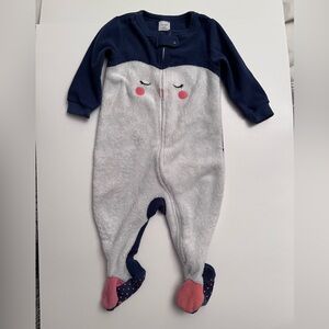 GAP Navy and Gray Penguin Footie